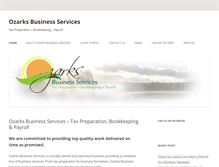 Tablet Screenshot of ozarkbusinessservices.com